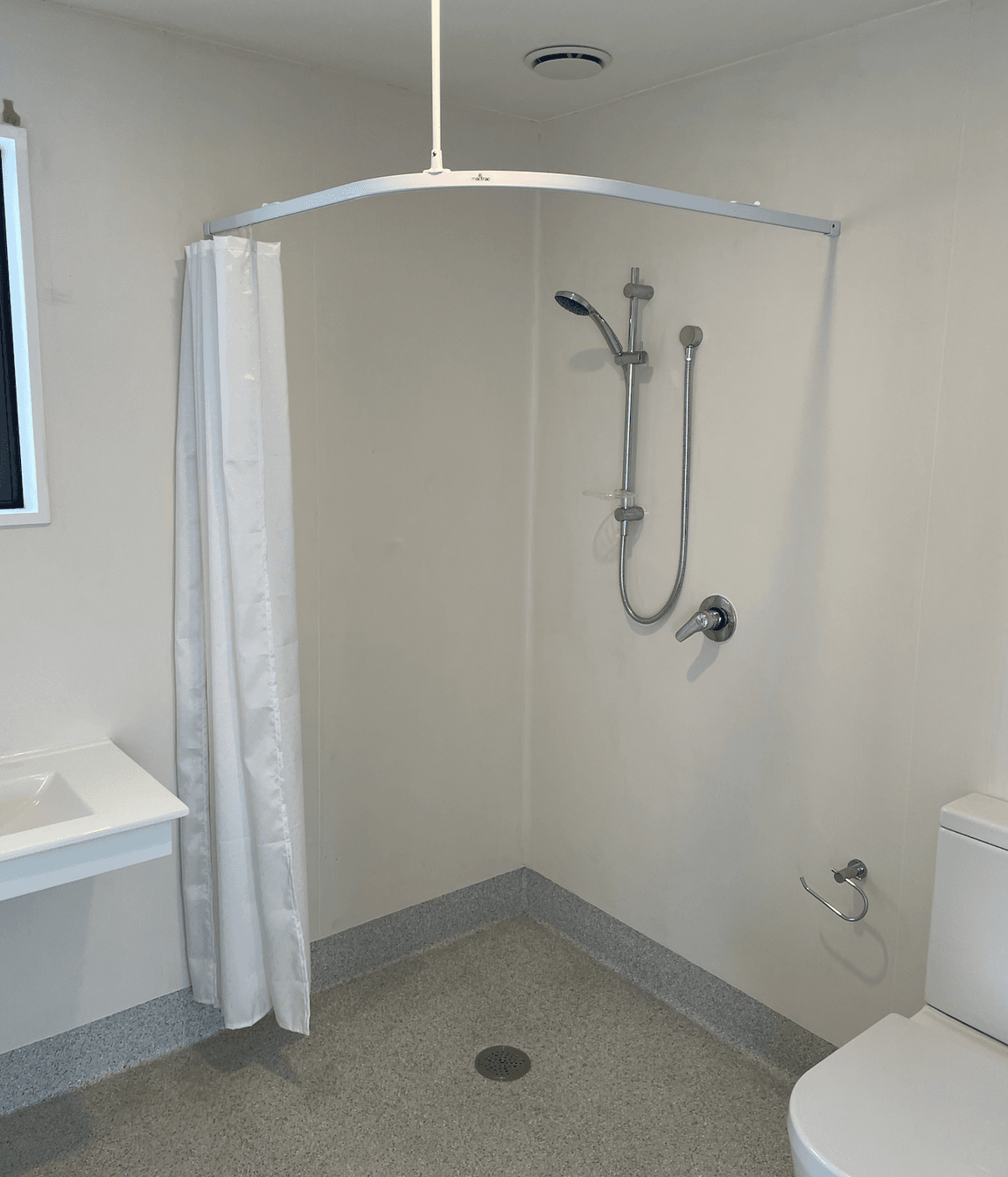 Bathrooms are often a key area of focus when designing an accessible home. Jade Architecture's approach is to listen to what the client needs and deliver this with consideration given to both the usability and feeling of the space.