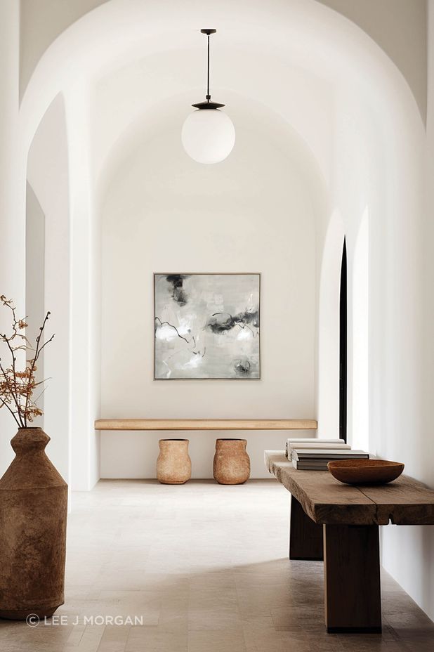 Original art like Quiet Ascent 2 by Lee J Morgan can help define a minimalist space.
