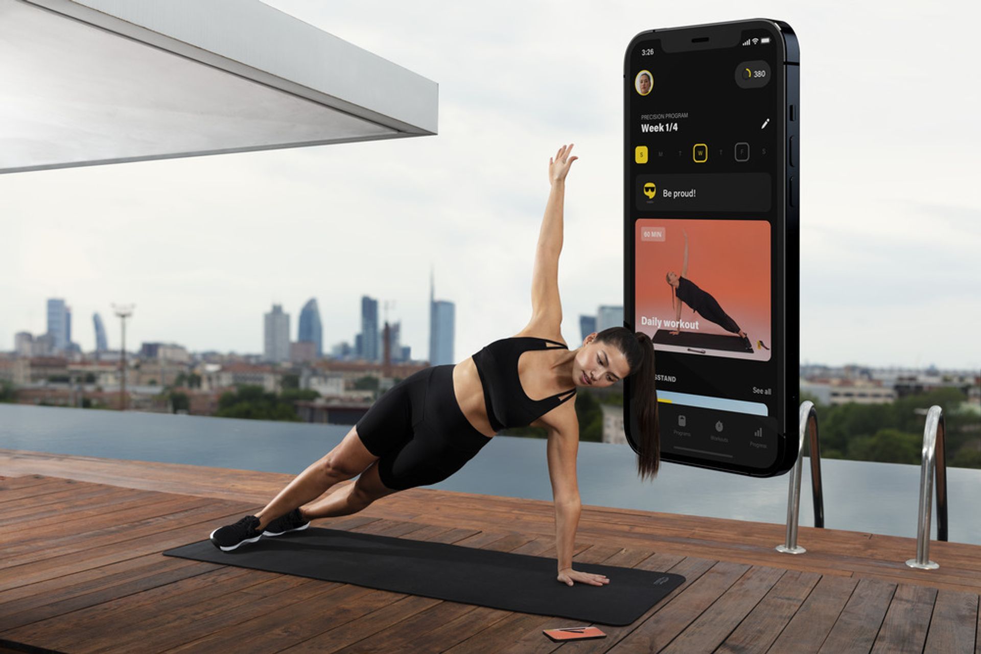 The Technogym App makes working out easy, with 1000s of exercises available at the tap of a finger.
