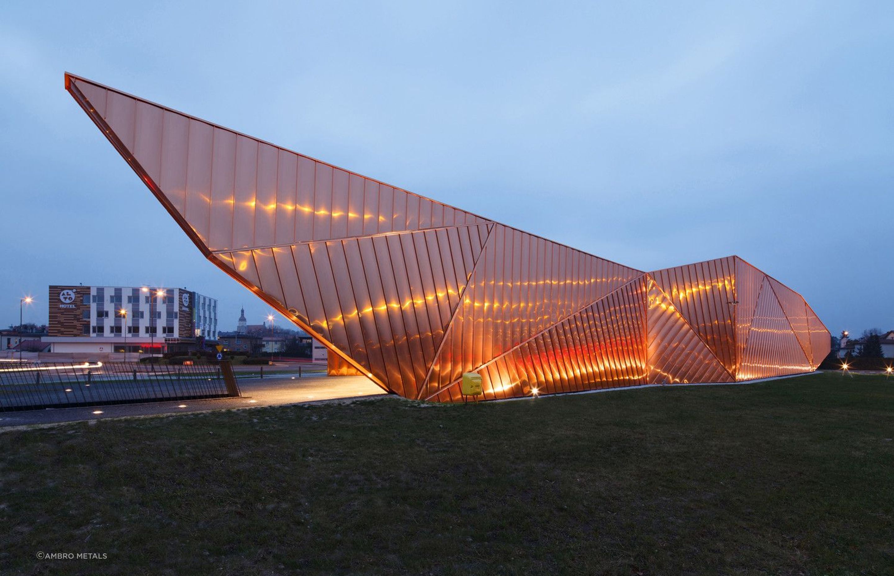 A stunning use of Architectural Copper from AMBRO Metals.