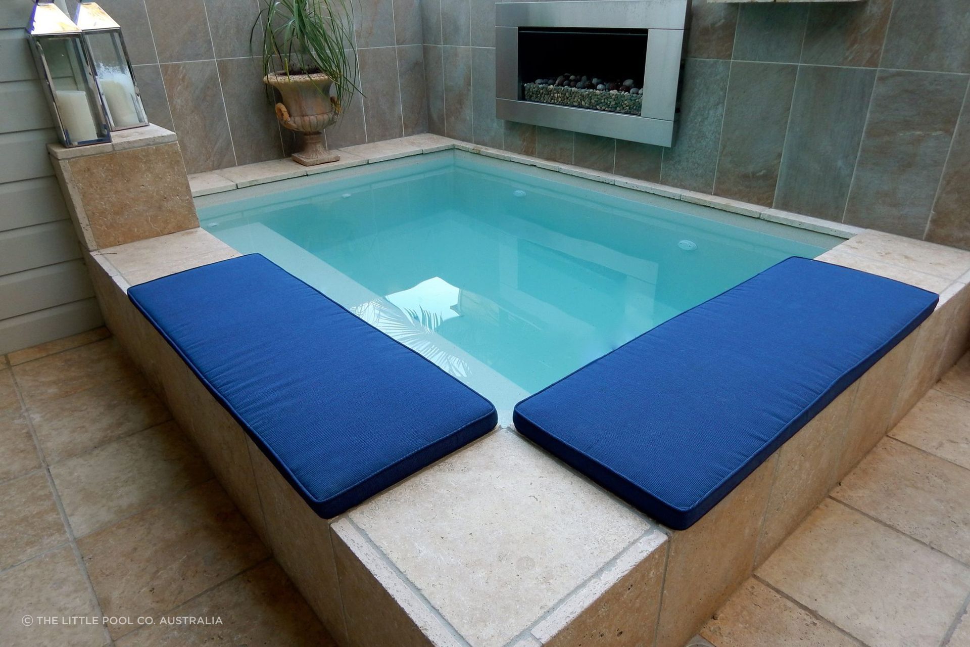 A high-quality pool shell for a plunge pool is often constructed from fibreglass. Featured Product: Plunge Model 2.8 by The Little Pool Co.