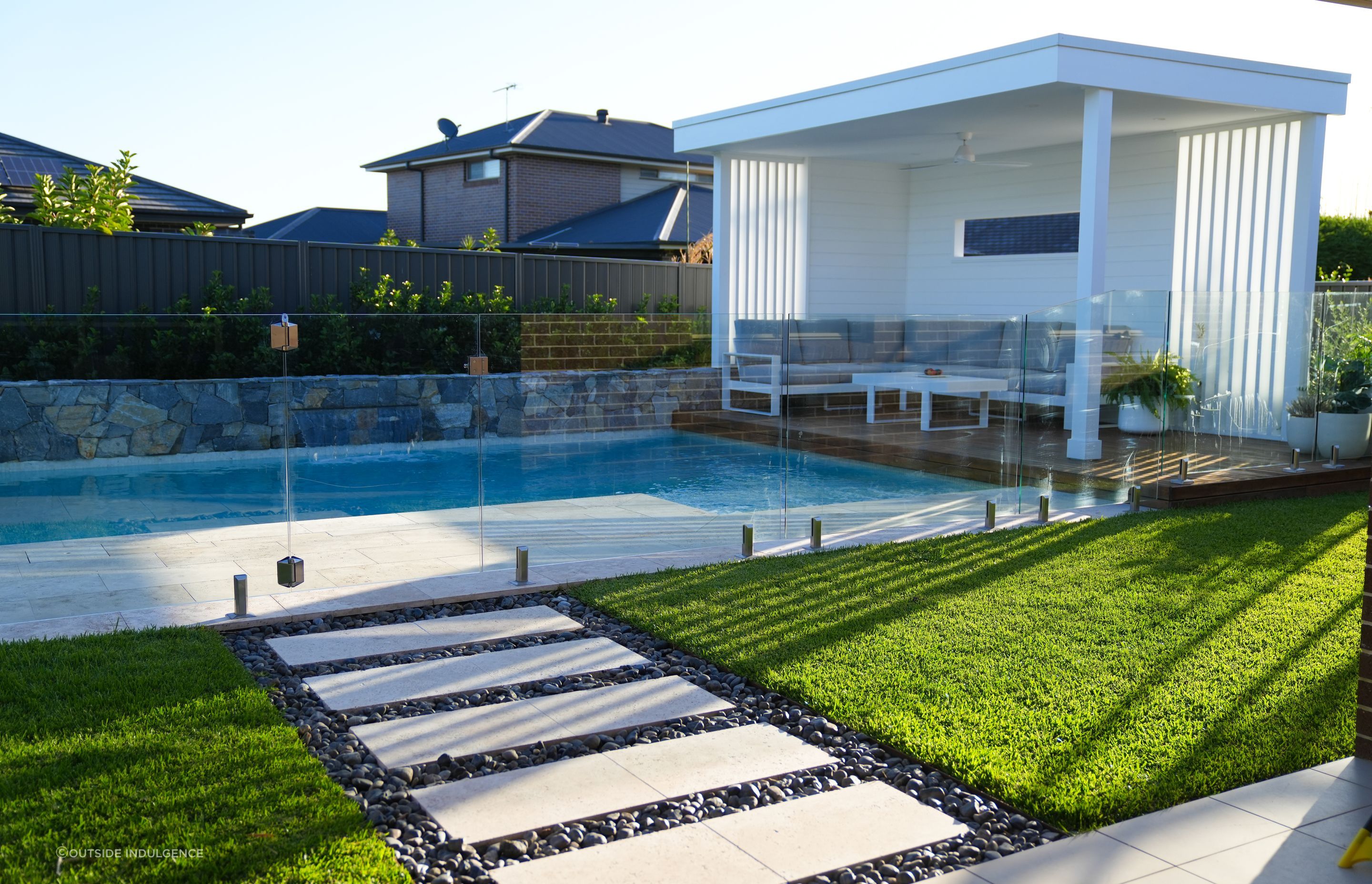 The clear glass fencing Featured project: Project 54 - Outside Indulgence