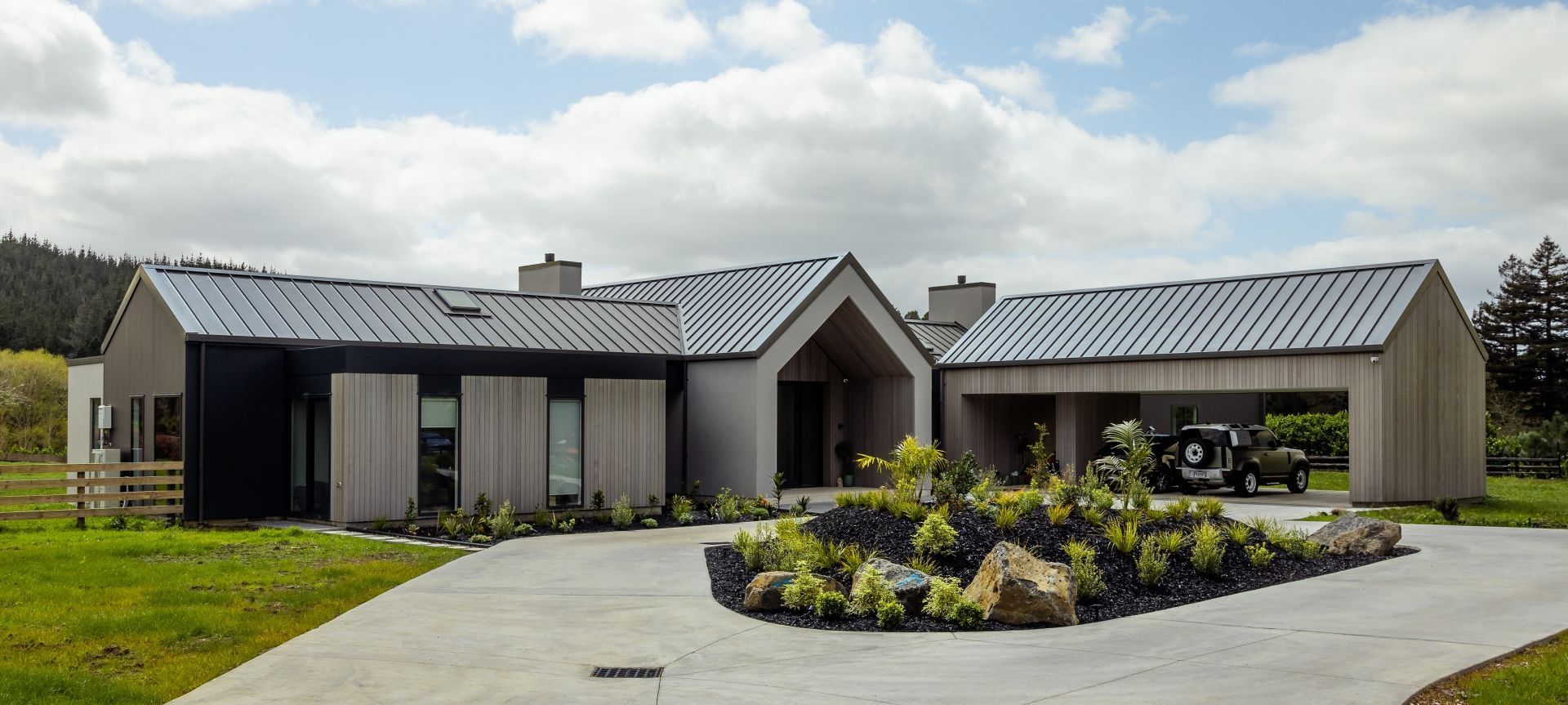 Future Studios image of Coatesville Farmhouse, built by QBS IT, and ArchiPro's June 2024 Project of the Month.