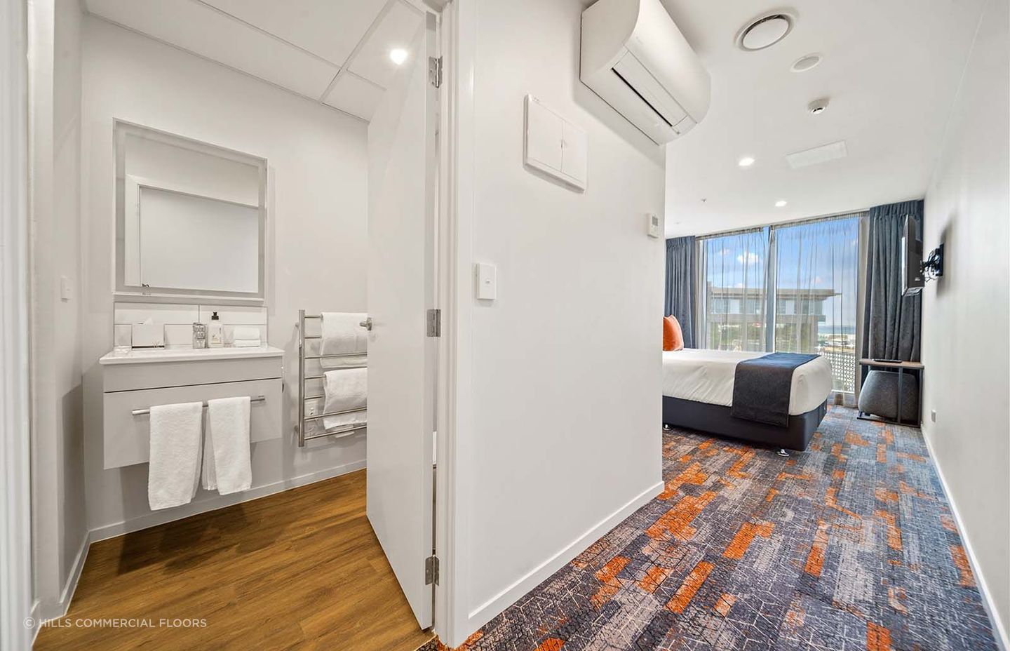 Hills Commercial Floors' work on the Ramada Hotel in Newmarket.