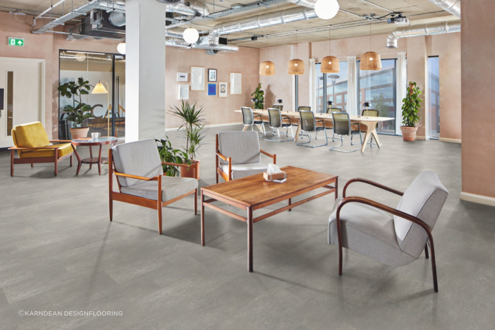 Modern concrete floors come in a range of designs.