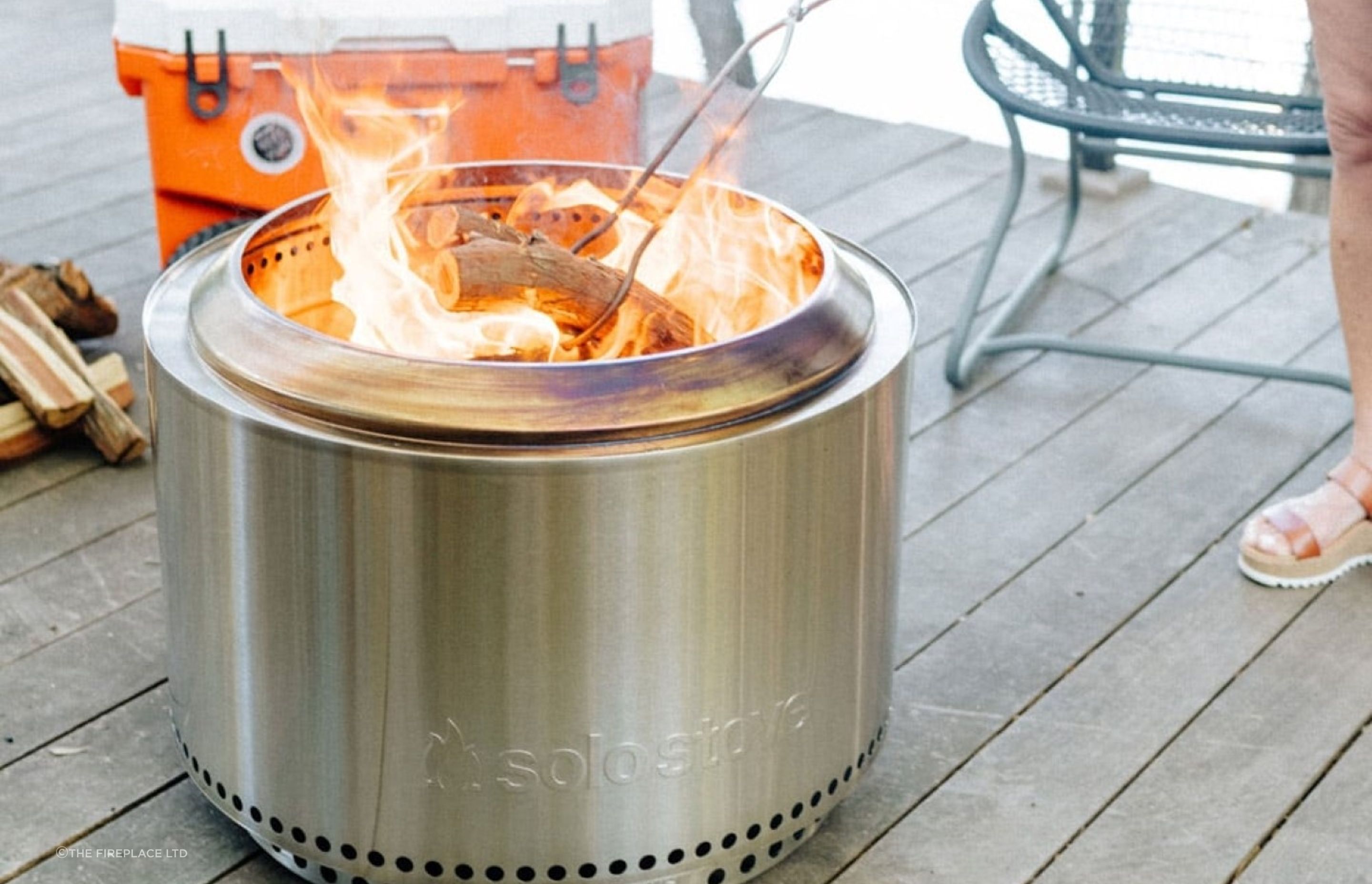 A portable fire pit, like the Solo Stove, can be easily moved and used in different ways offering tremendous versatility.