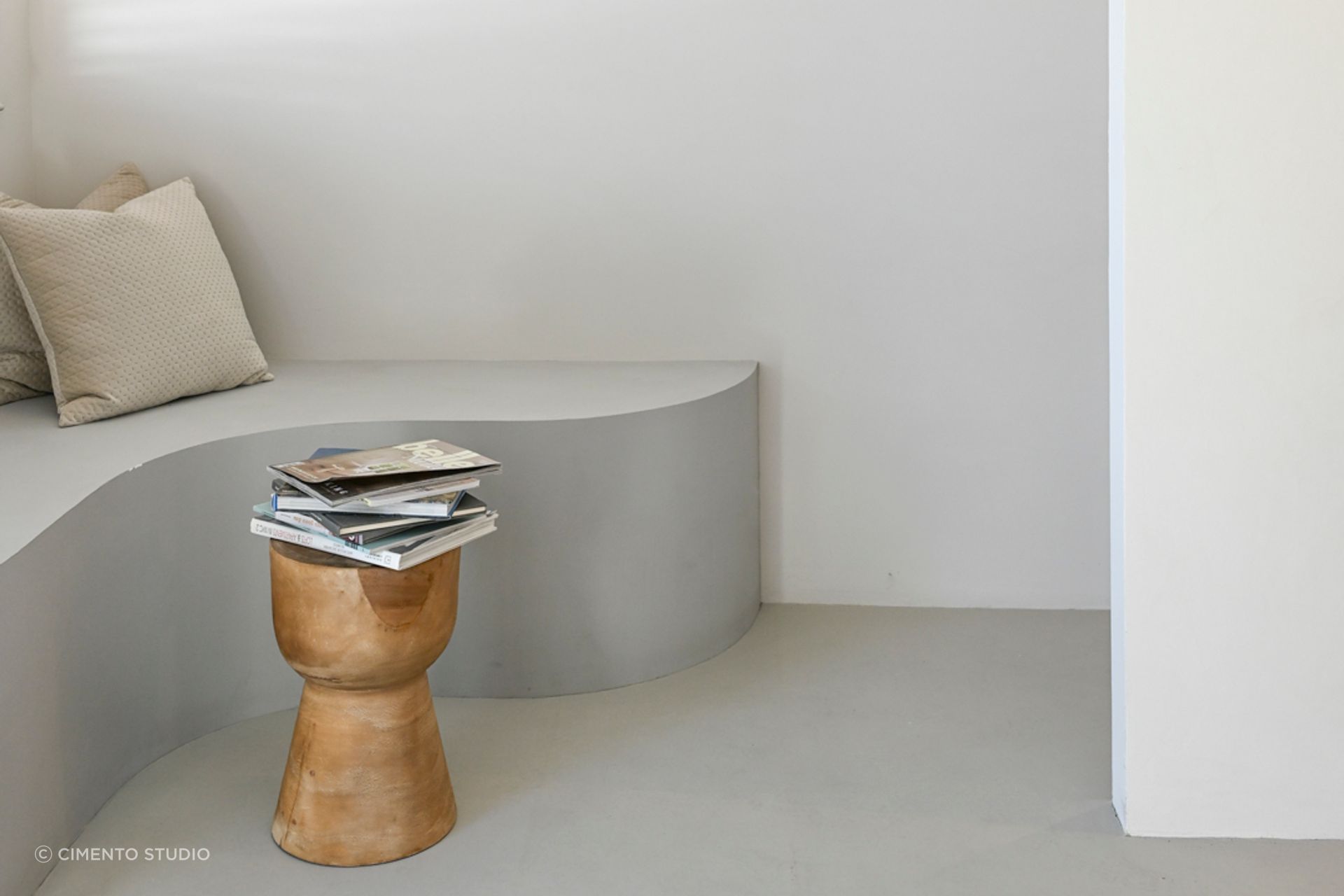The clean and seamless look of microcement is well-suited to contemporary-style settings. | Featured product: Microsilk Microcement Thasos White