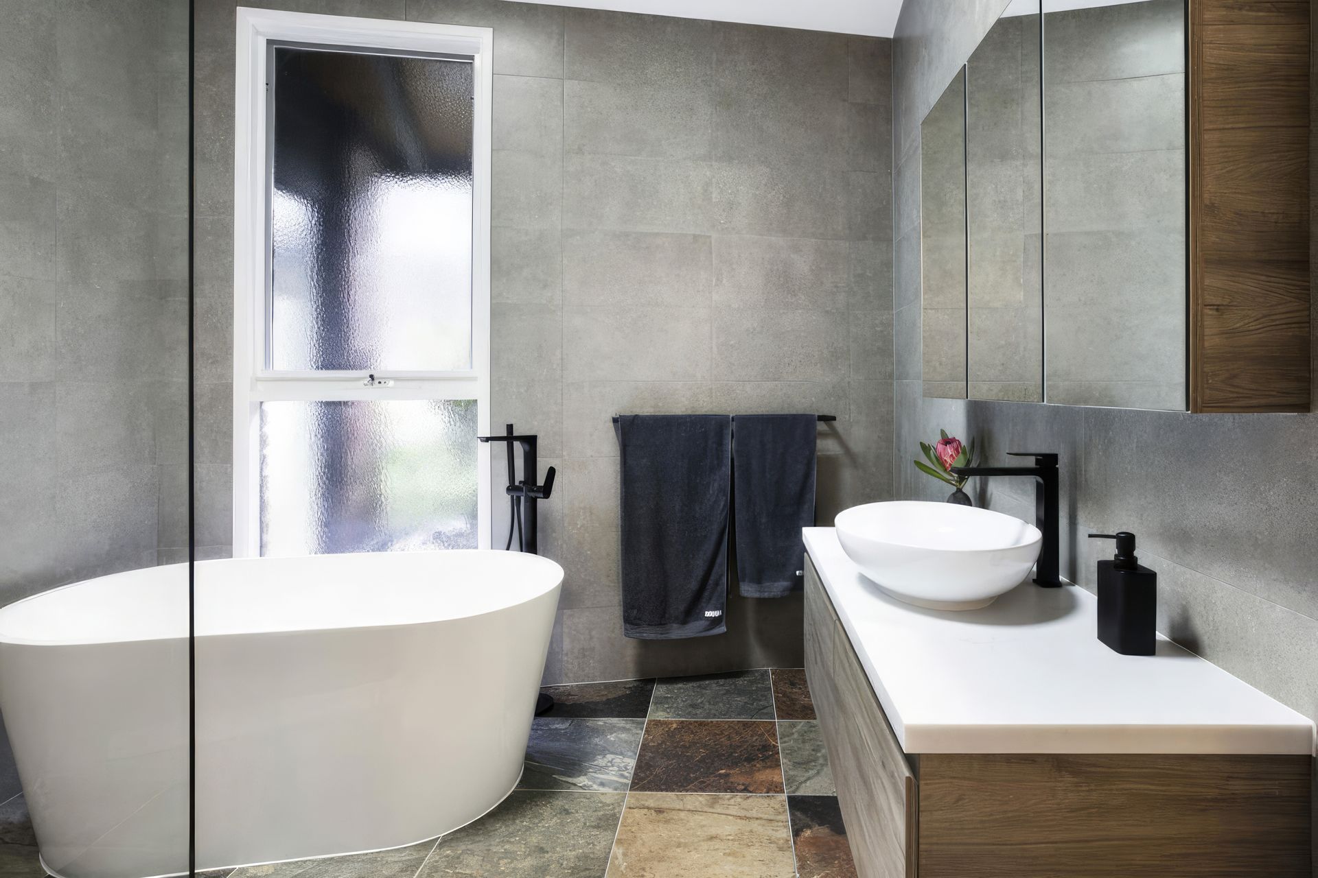 The Great Ocean Roads Bathroom by Briody Constructions is designed to flow with the natural elements