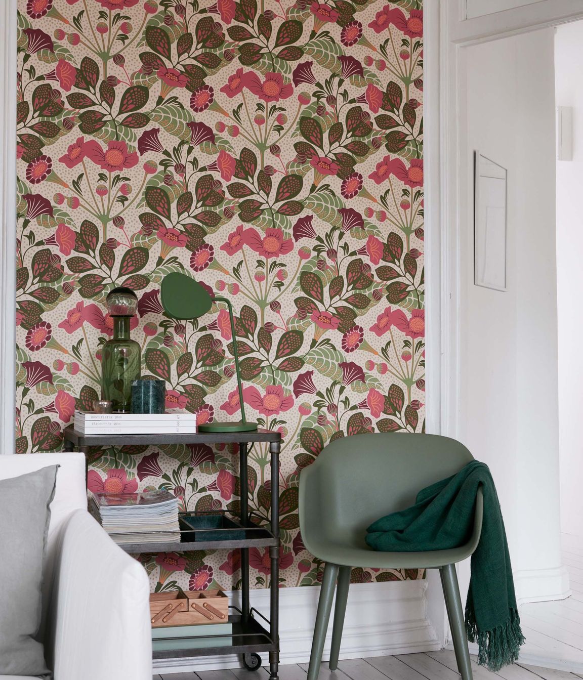 Floral designs are very popular wallpaper choices among homeowners.