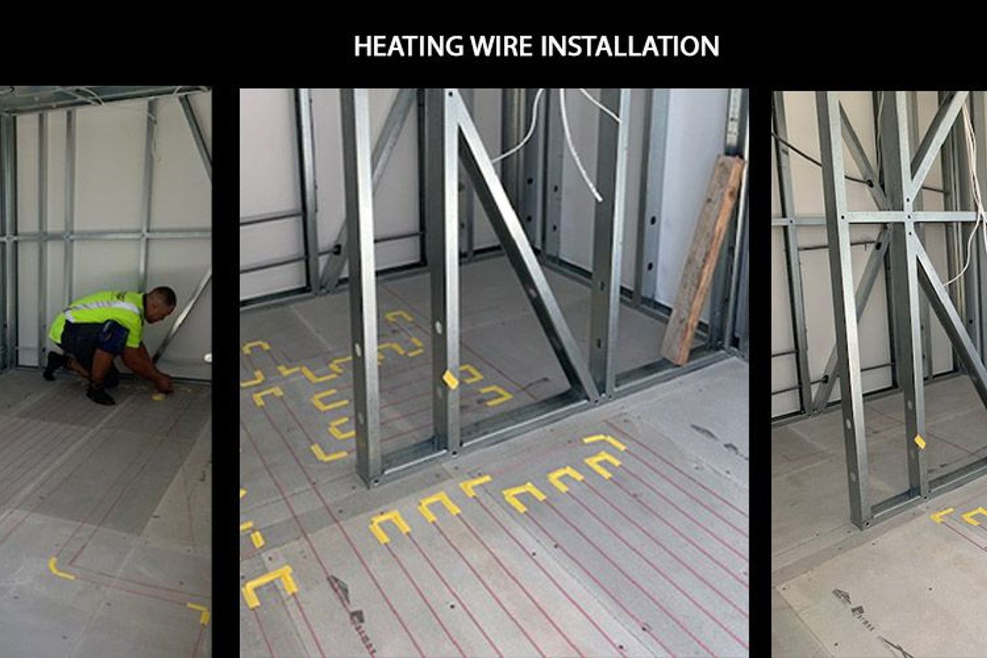 Installing underfloor heating in tiny houses