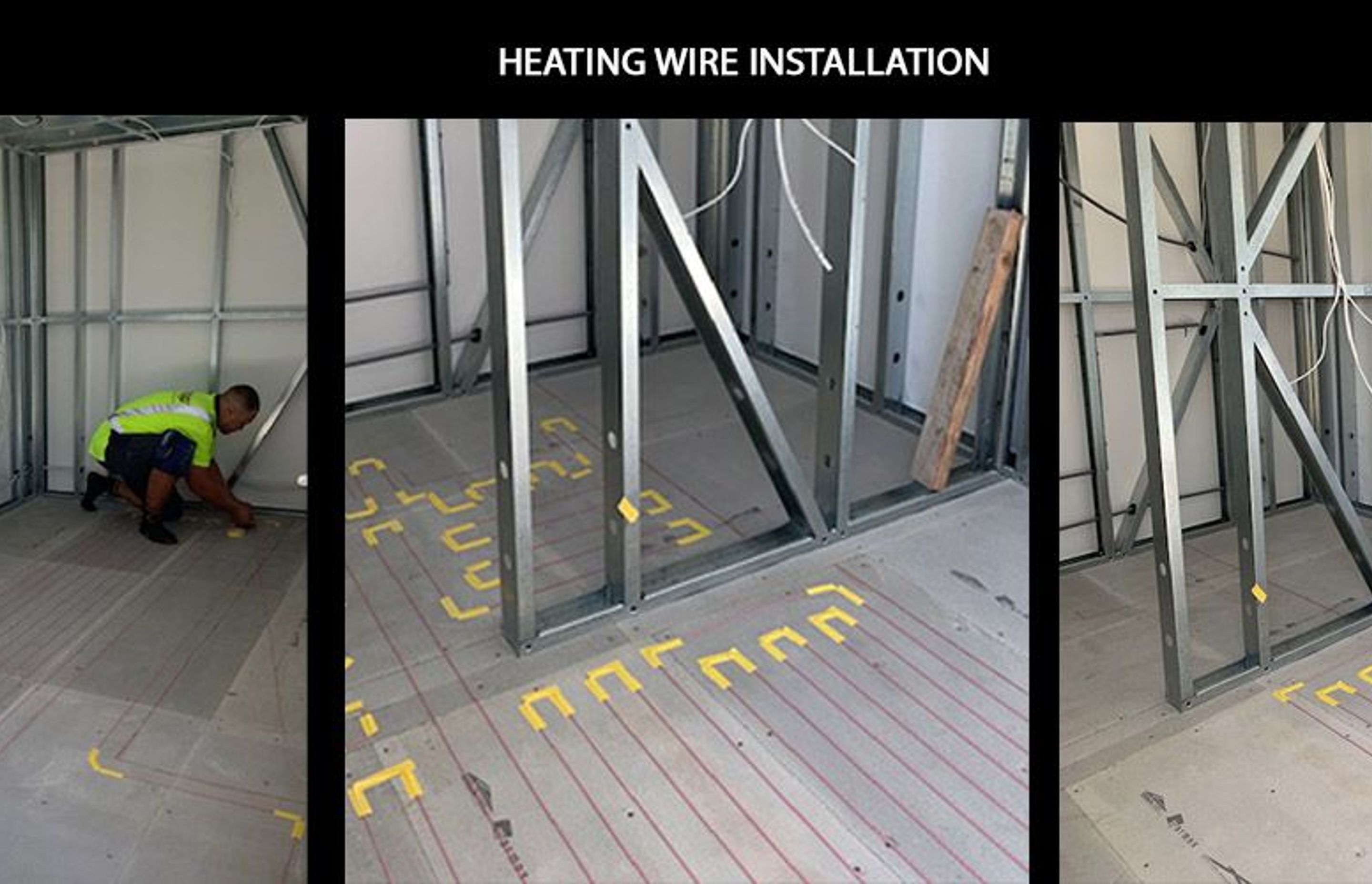 Installing underfloor heating in tiny houses