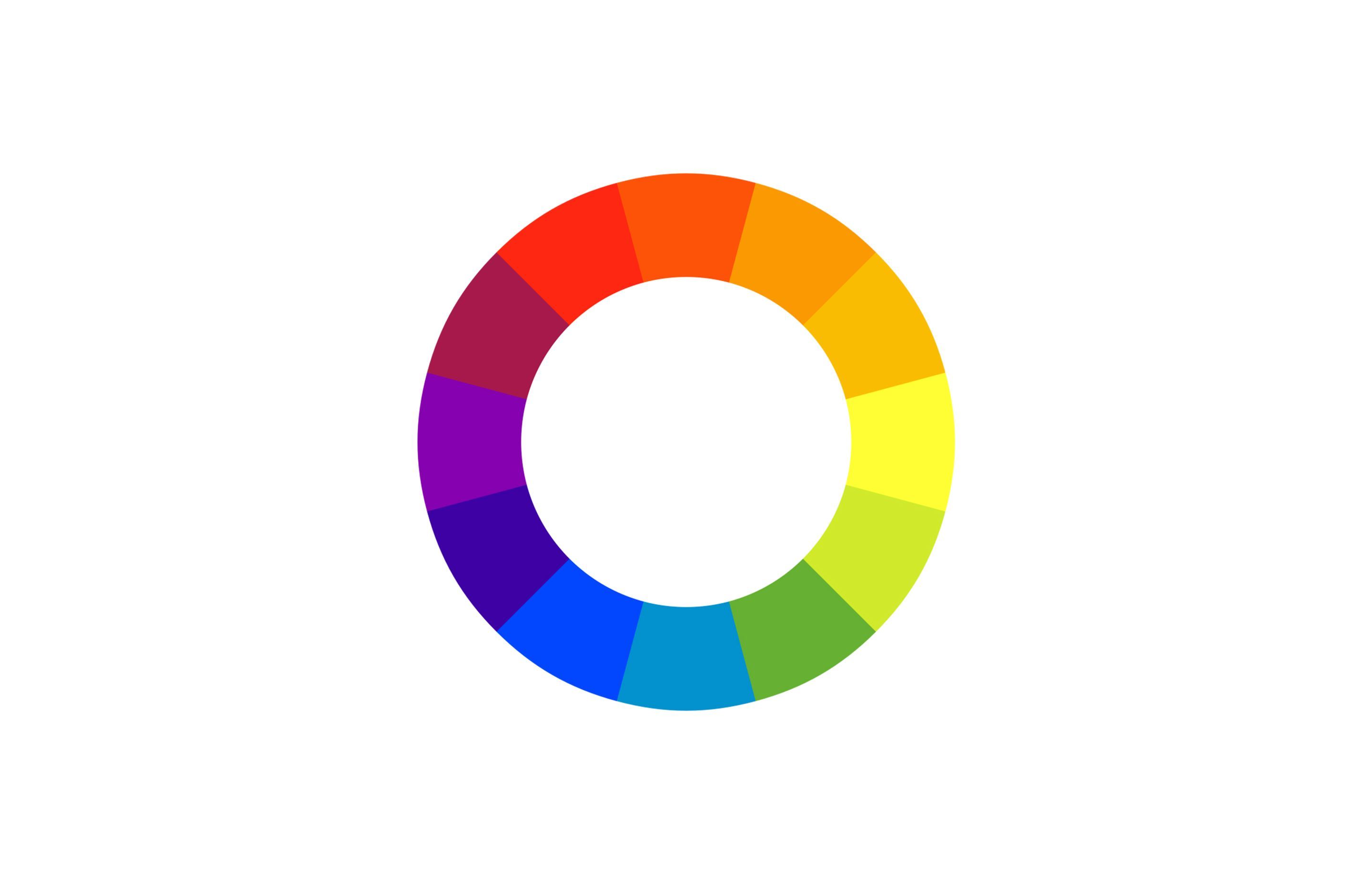 The colour wheel is a useful tool for finding colours that can work well together. Image: MarianSigler