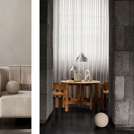 Conical lamps: Fusing Scandinavian interior design and art