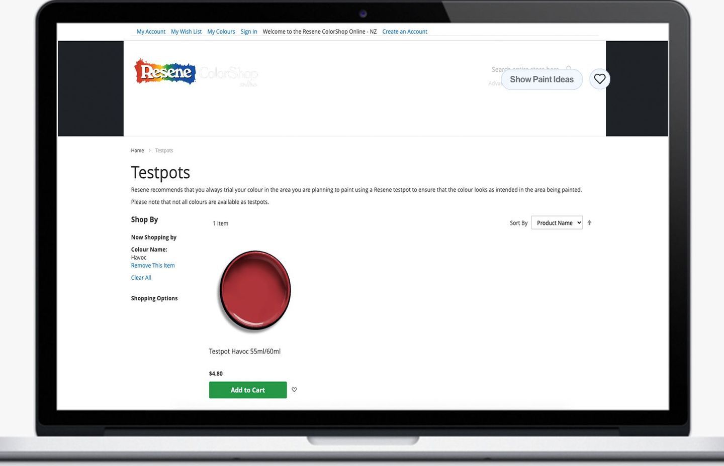 The Resene Colour Selector