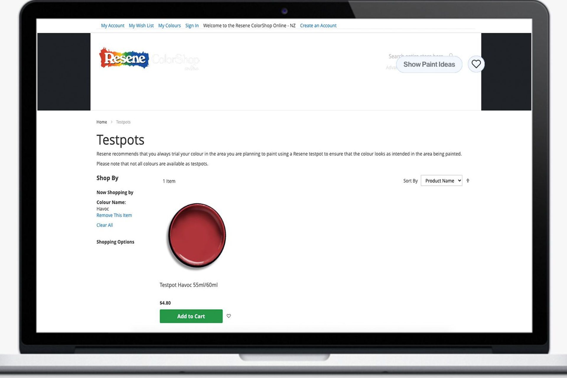 The Resene Colour Selector