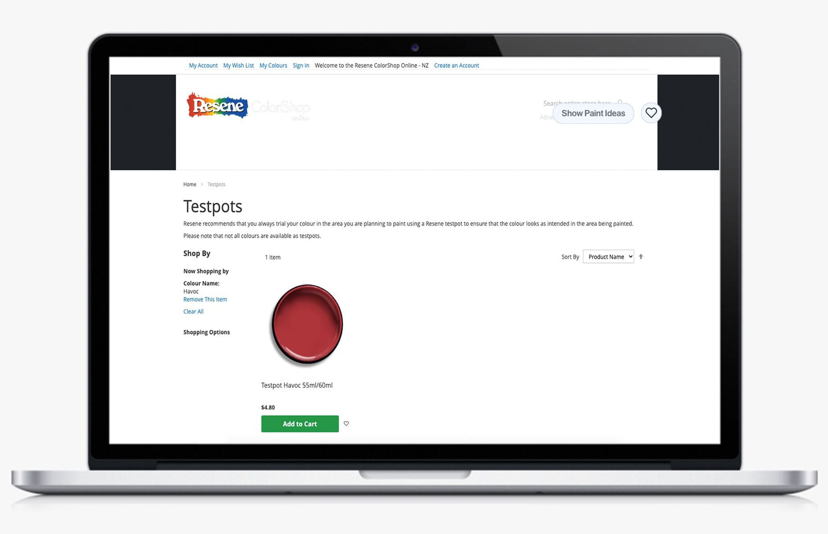 The Resene Colour Selector