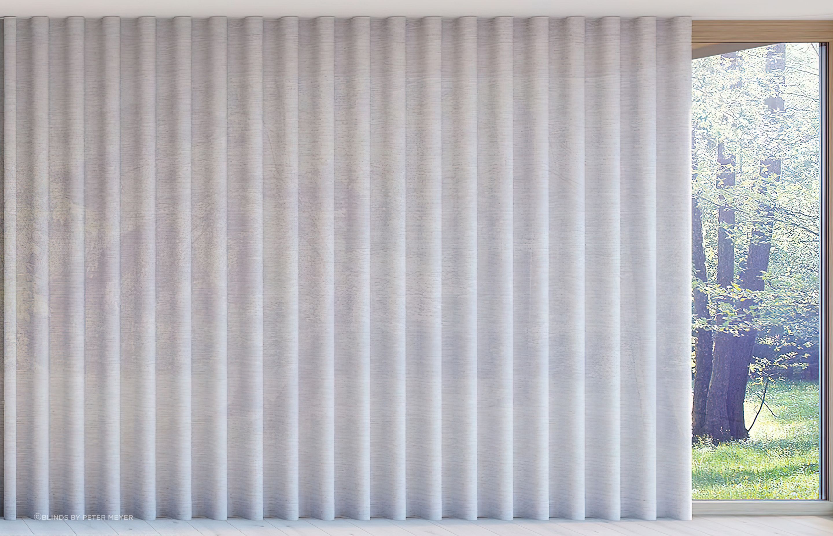 Curtains supported by Silent Gliss Cord Operated Curtain Tracks