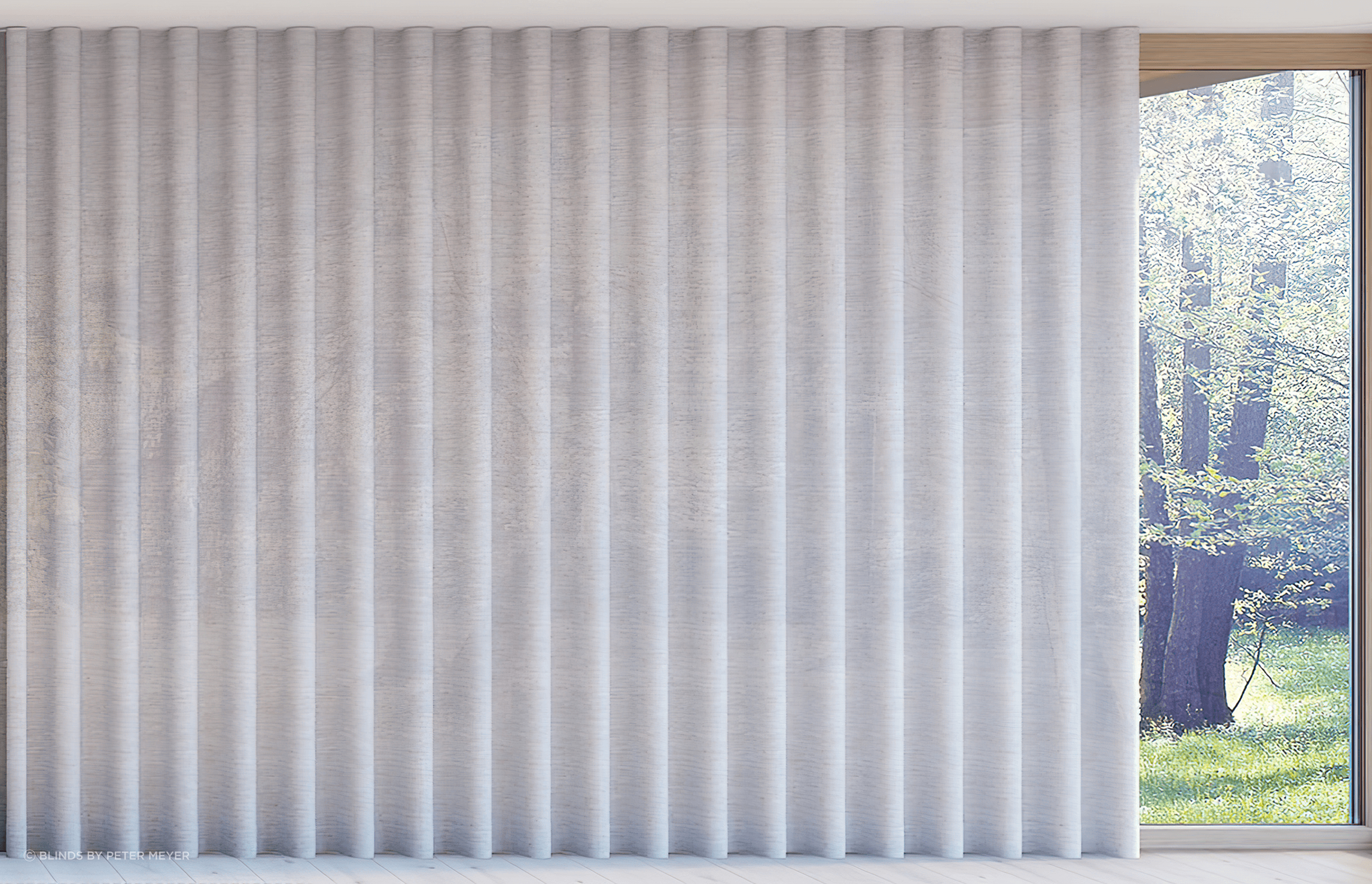 Curtains supported by Silent Gliss Cord Operated Curtain Tracks