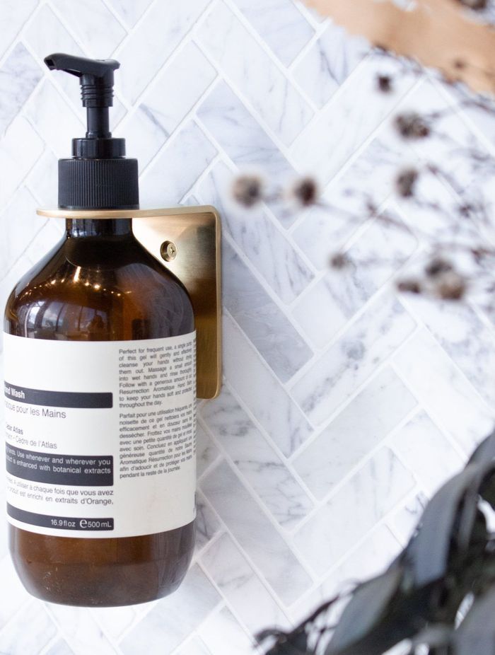 The stylish ABI Lira Soap Bottle Holder from ABI Interiors