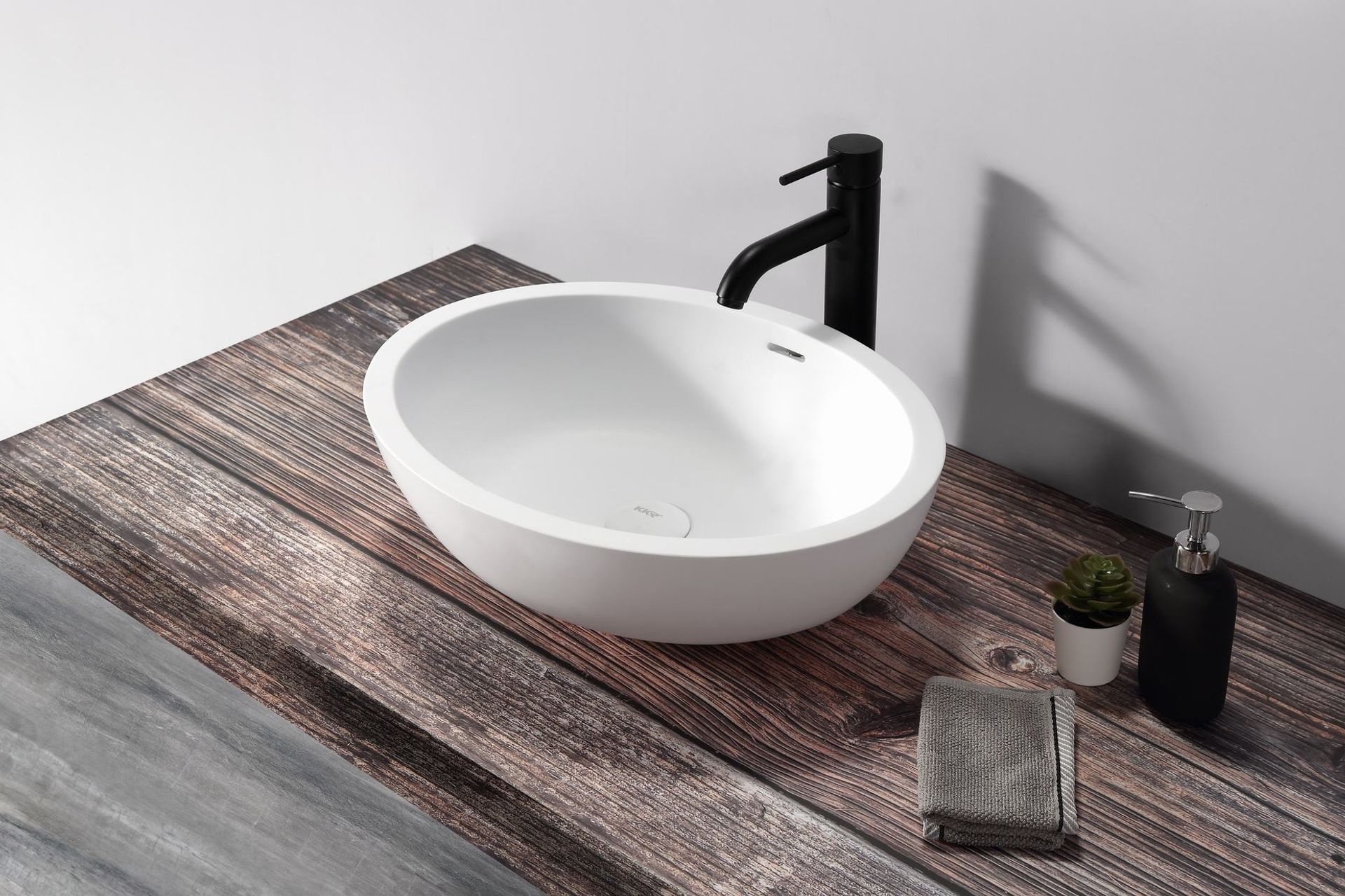 Vessel basins like the B1306-1 Hugi Oval Vessel Basin from Stonebaths, intentionally draw the eye.