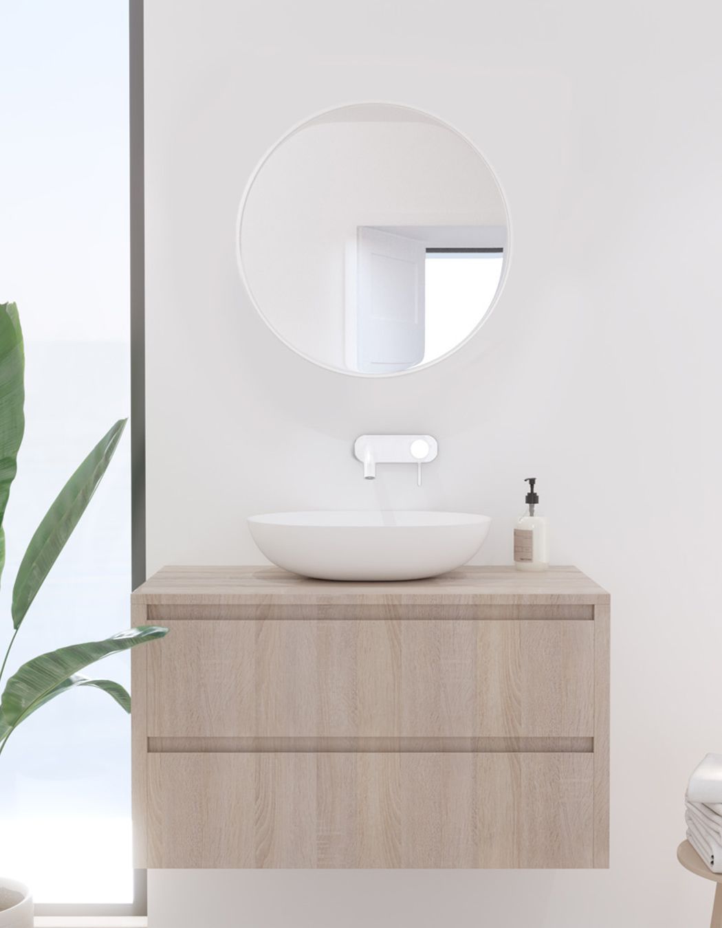 ABI Interiors - Lexi Handmade Bathroom Mirror