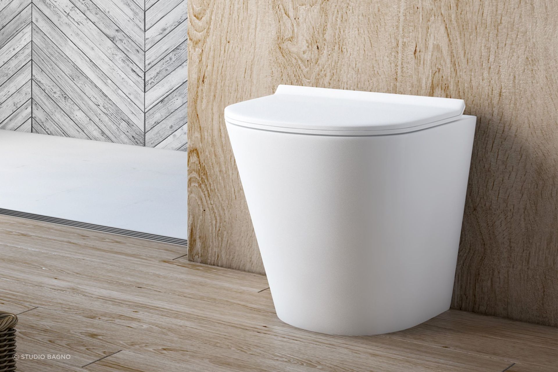 Rimless toilets are simple in their design and easy to clean. Featured product: The Manhattan Rimless Wall Faced Toilet.