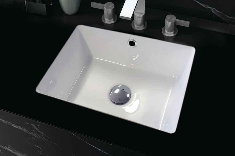 The sleek Manhattan Squeeze Under Counter Basin from Studio Bagno