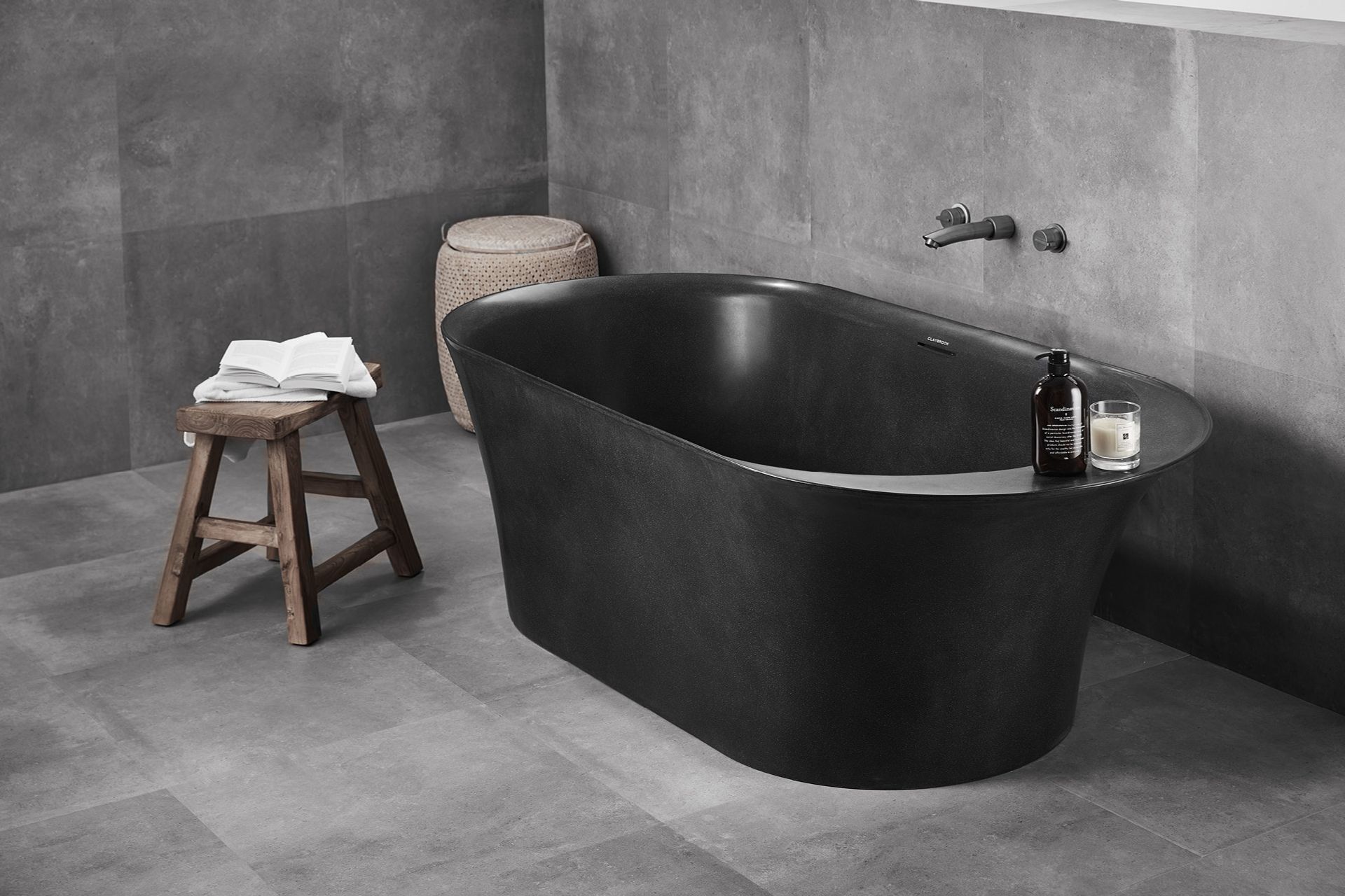 The Opus freestanding bath is a recycled-marble work of art.