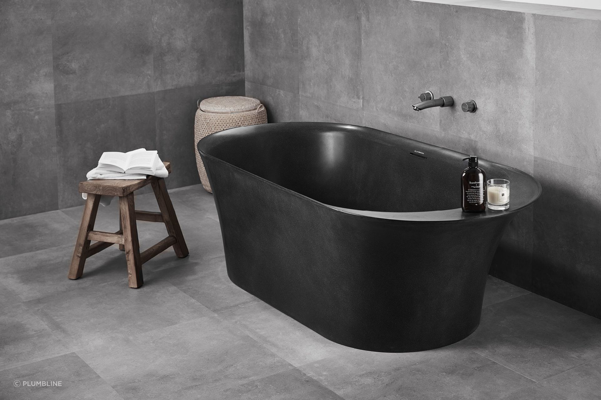 The Opus freestanding bath is a recycled-marble work of art.