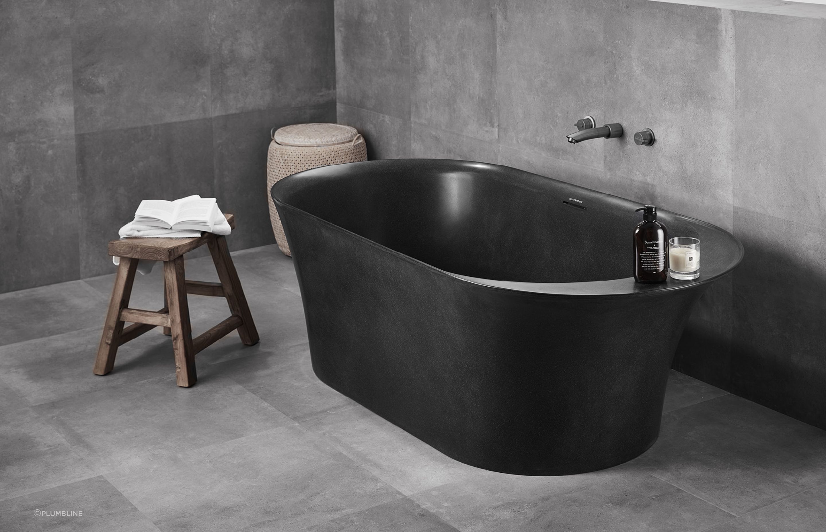 The Opus freestanding bath is a recycled-marble work of art.