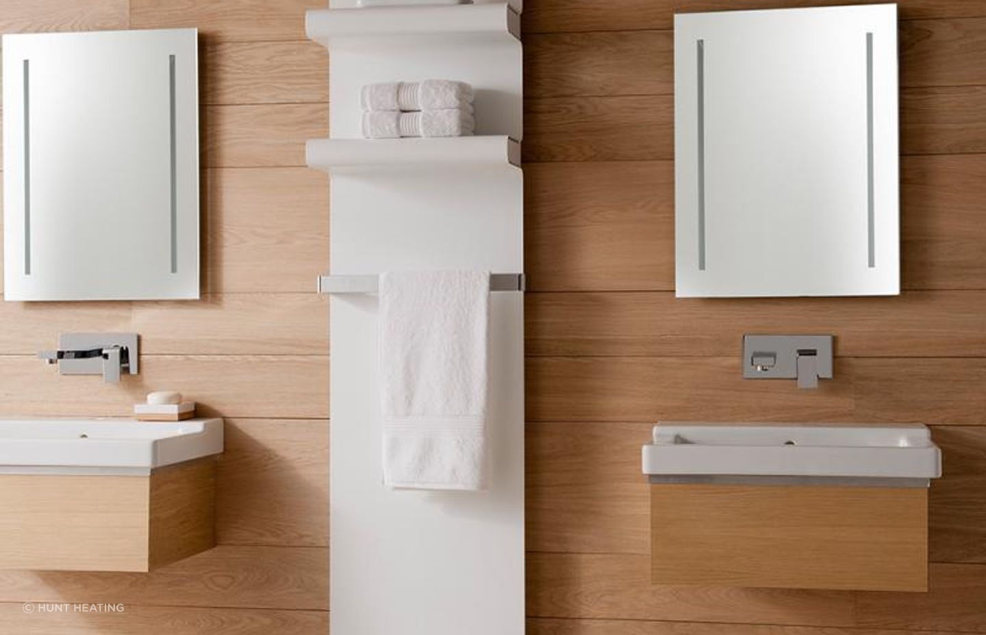 Rebel Heated Towel Rails from Hunt Heating