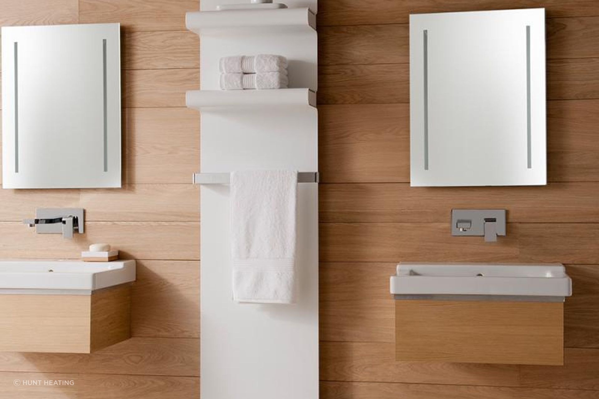 Rebel Heated Towel Rails from Hunt Heating