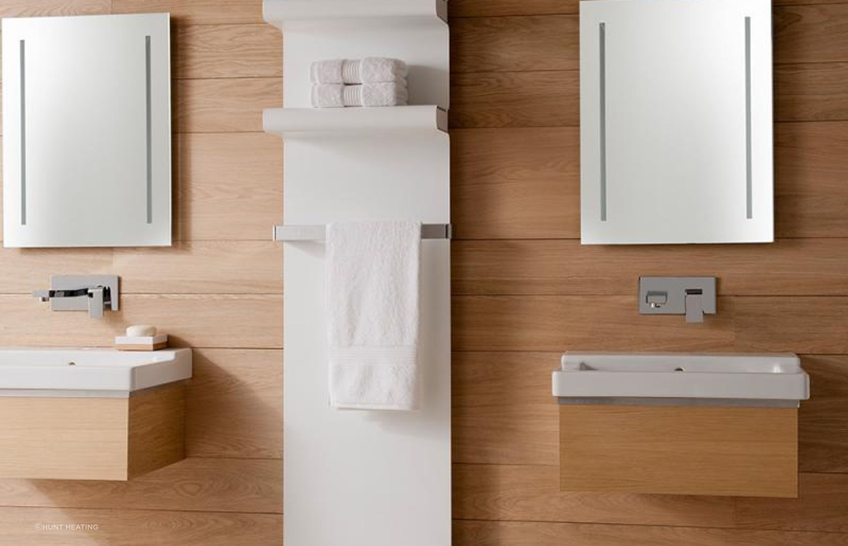 Rebel Heated Towel Rails from Hunt Heating