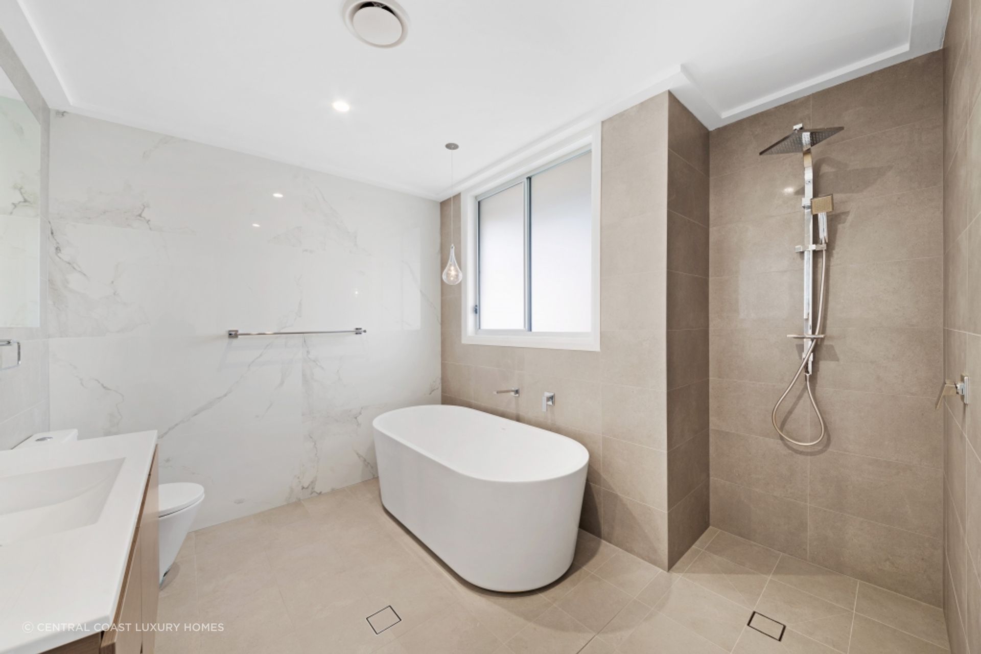 Walk in shower at Central Coast - Ettalong Development
