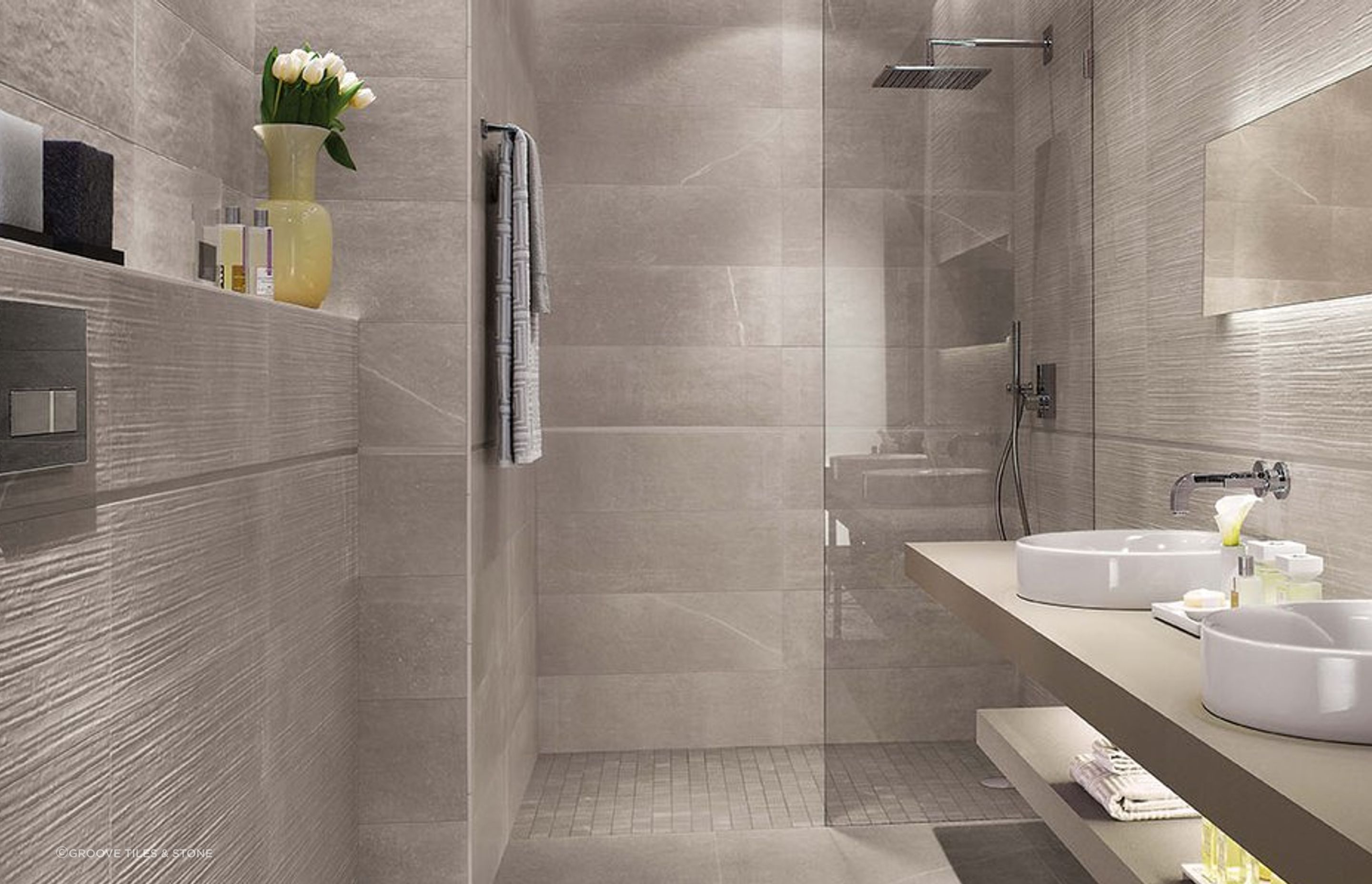 Maku Floor and Wall Tiles from Groove Tiles & Stone