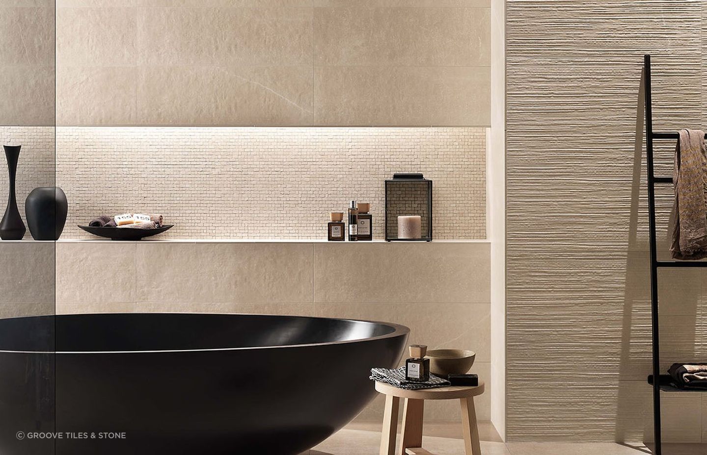 Maku Floor and Wall Tiles - a fine example of porcelain stoneware from Groove Tiles & Stone