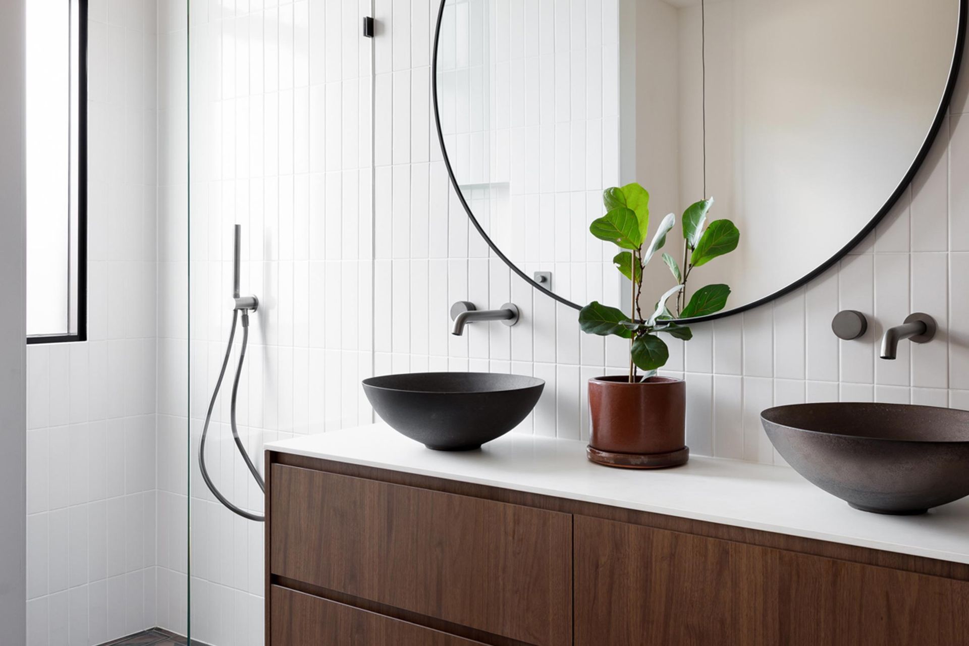 Clutter-free and minimalist styling at Oasis, a heritage home with curated features - Photography: Sebastian Photography