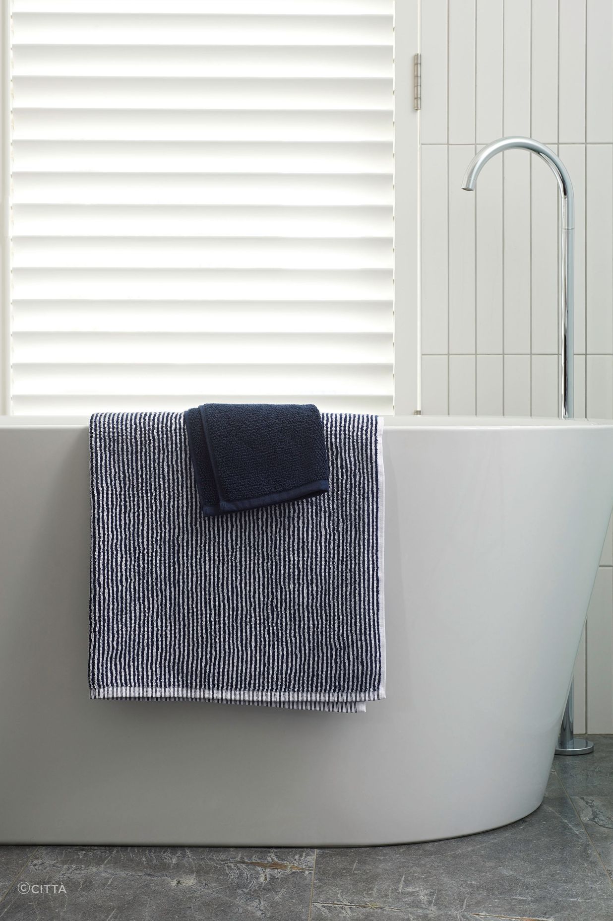 Stripe Organic Cotton Bath Towel from Città