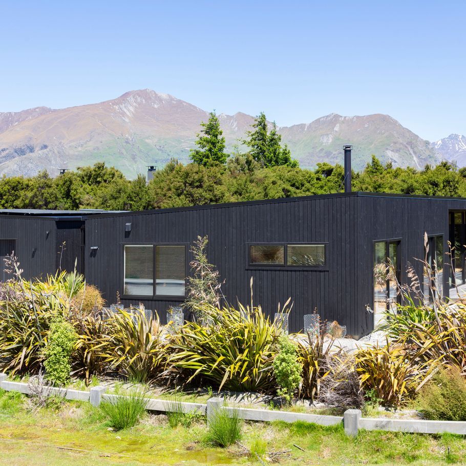 A jet-black mountain home protected by CUTEK