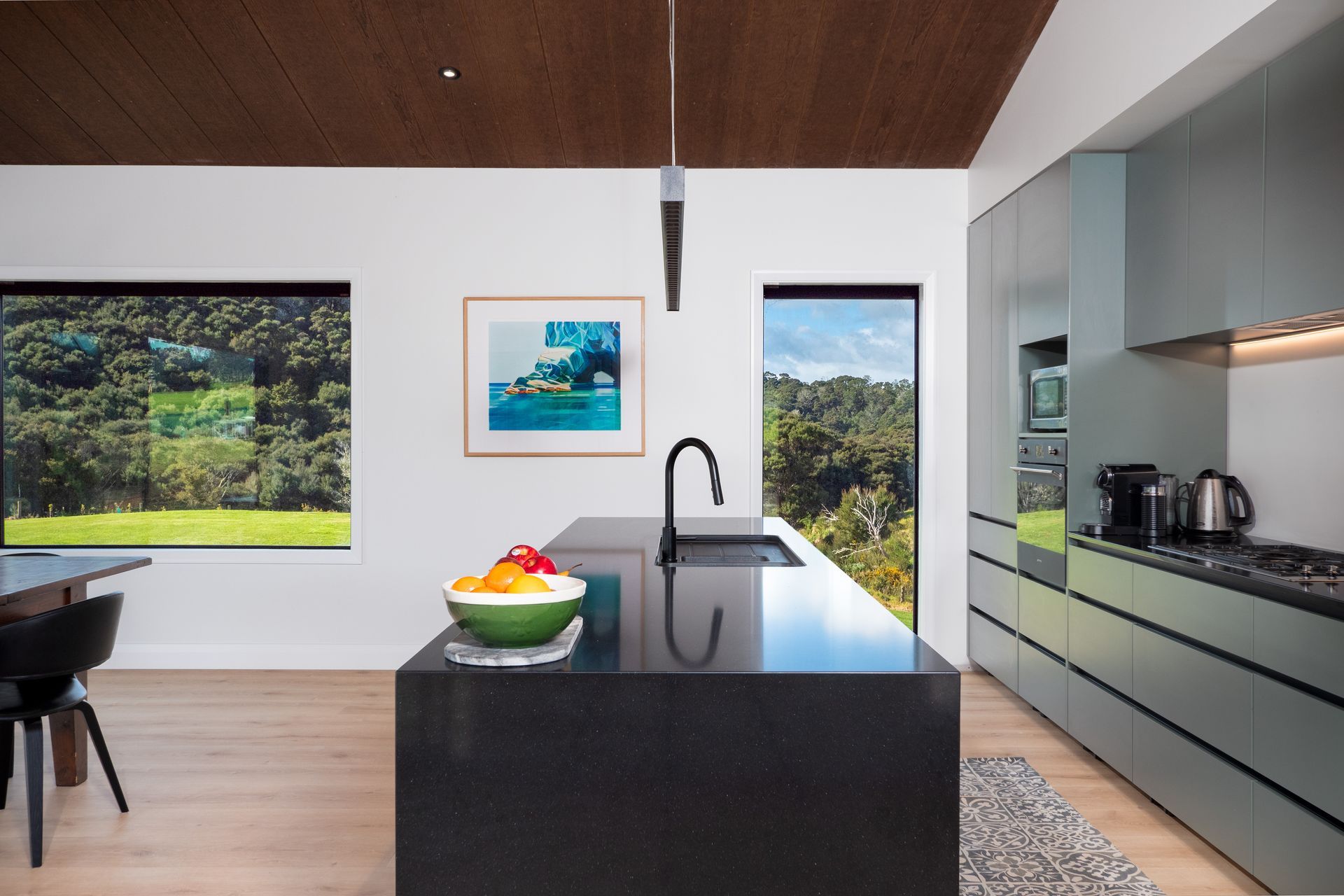 Whitney and Corey recently visited the finished home and the clients, who are very happy with the end result. Geary Group's first concept design, a home in Kerikeri, has just been completed. Photo credit: Ash Boyd.