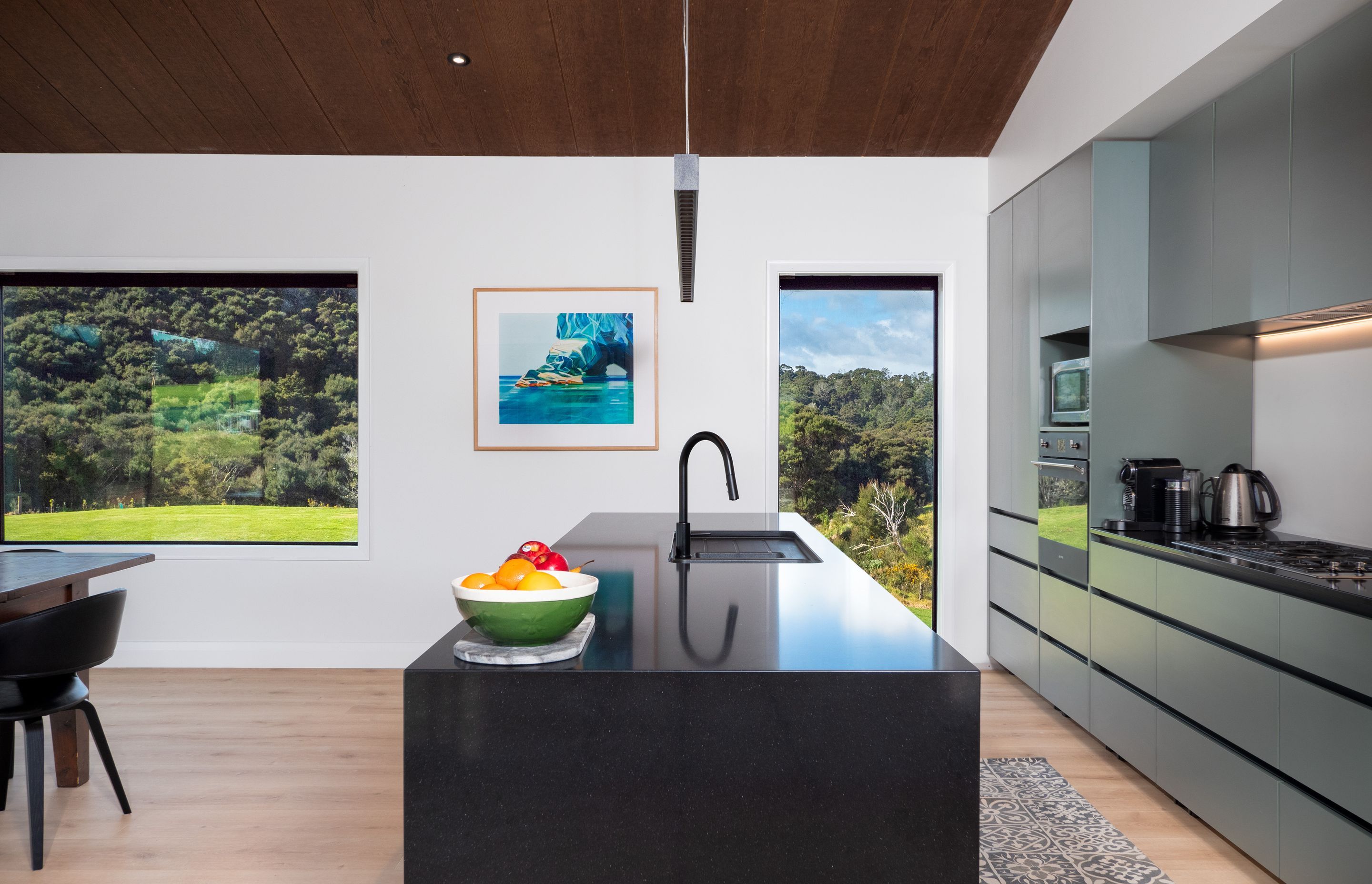 Whitney and Corey recently visited the finished home and the clients, who are very happy with the end result. Geary Group's first concept design, a home in Kerikeri, has just been completed. Photo credit: Ash Boyd.