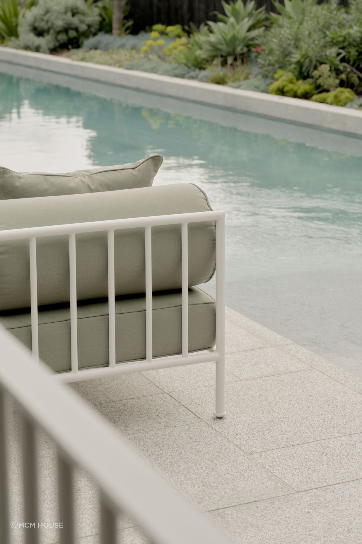 “I would recommend using the pieces in shaded lounges, by a pool, or on a deck."