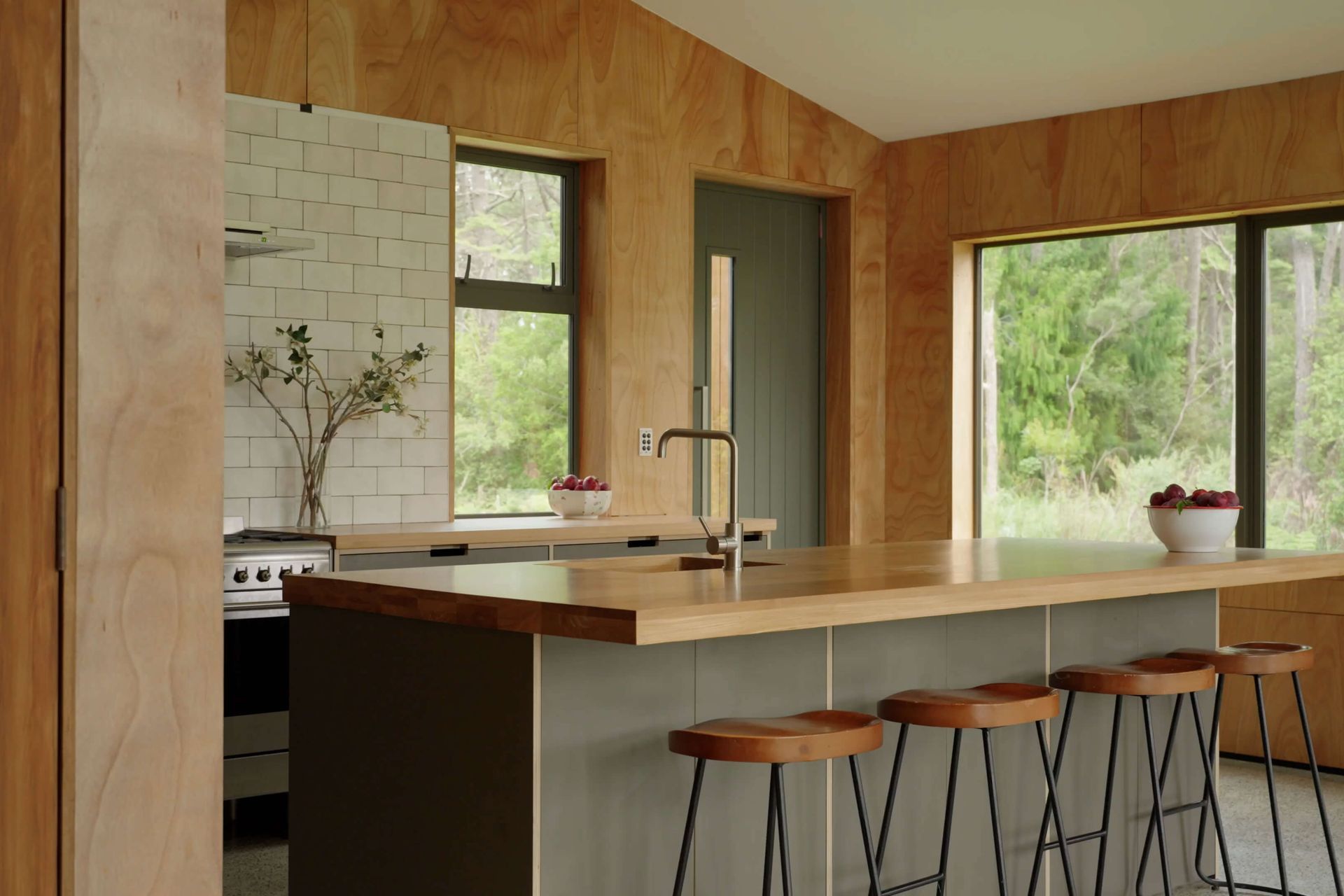 The Swanson home is filled with natural light, tones and textures.