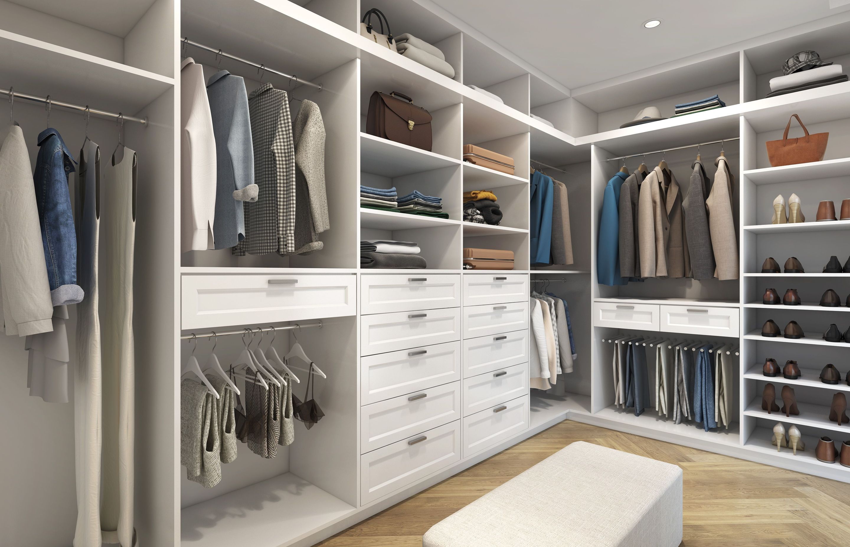 The secret to a Hollywood-style wardrobe is "a place for everything and everything in its place" says Innovative Interiors wardrobe specialist Neil Robinson.