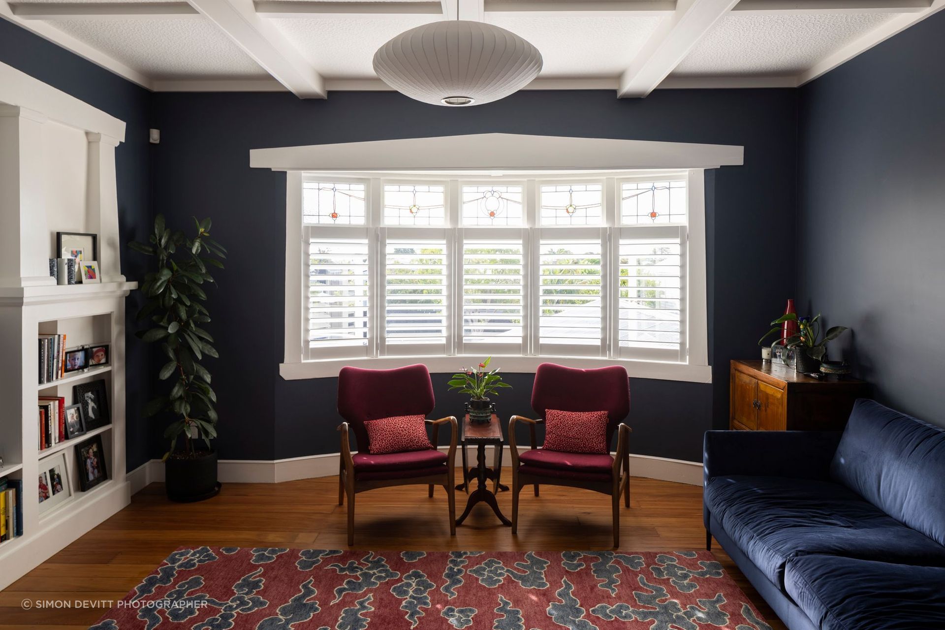In Same-Same, but Different, closing a redundant doorway transformed the restored front lounge into a functional second living space.