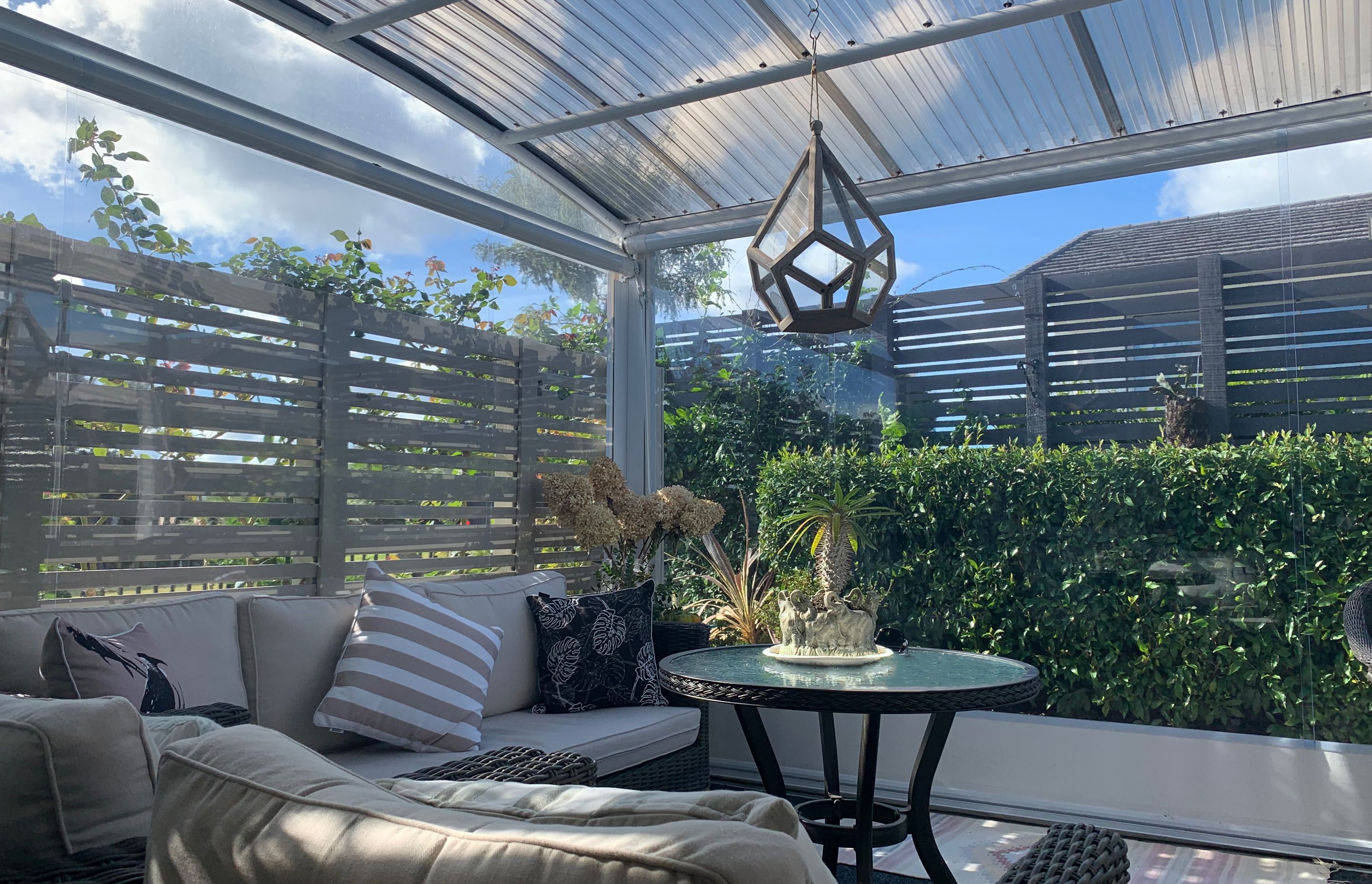 Arched canopies offer more strength and height compared to a straight version.