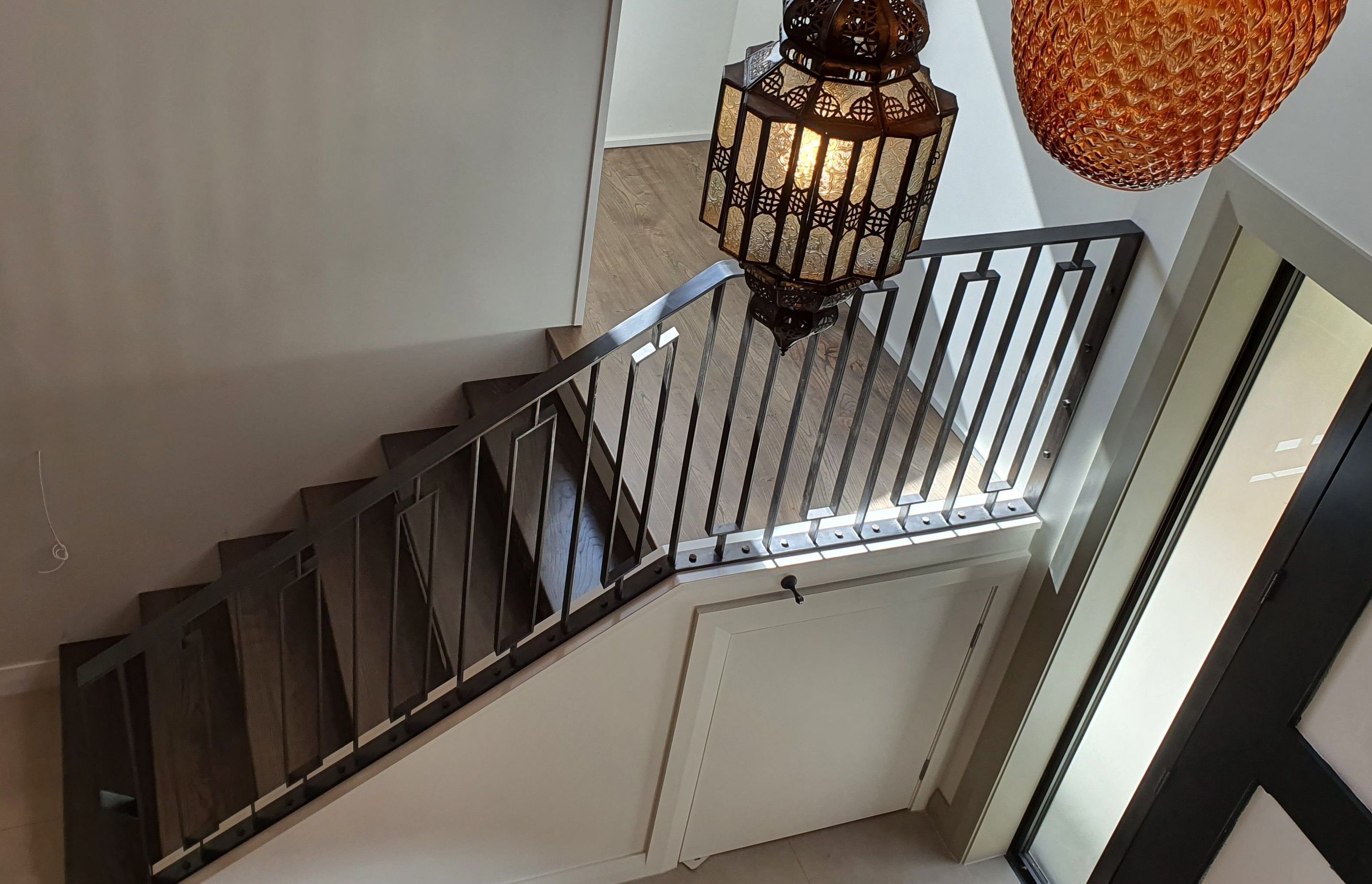 One recent project called for custom indoor stair banisters.