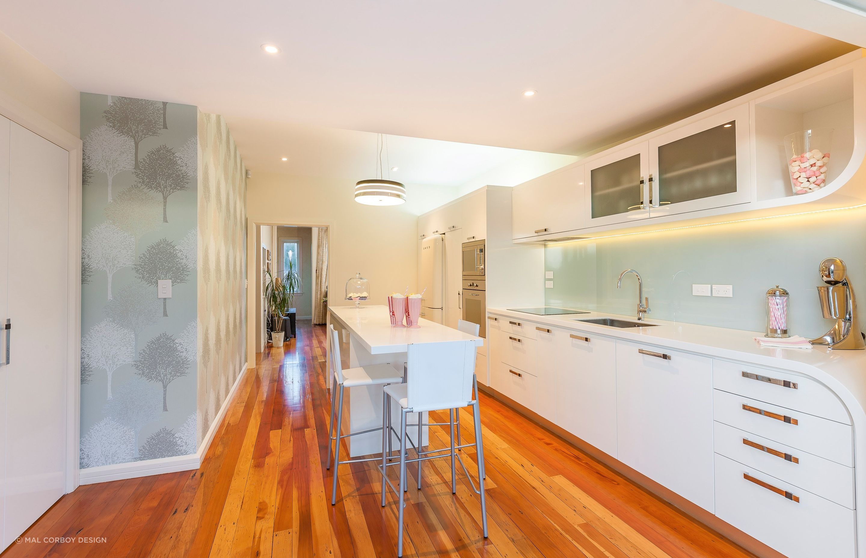 This Art Deco renovation in Mount Eden is wonderfully designed and furnished with some inclusions like light fittings and appliances that personify the era. | Photography: Kallan MacLeod