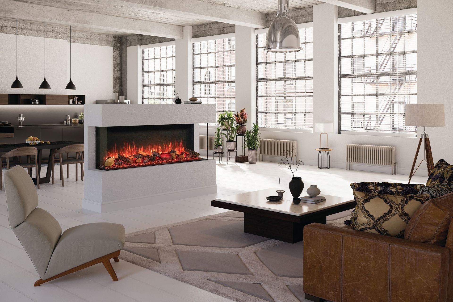 The Onyx Avanti electric fireplace.