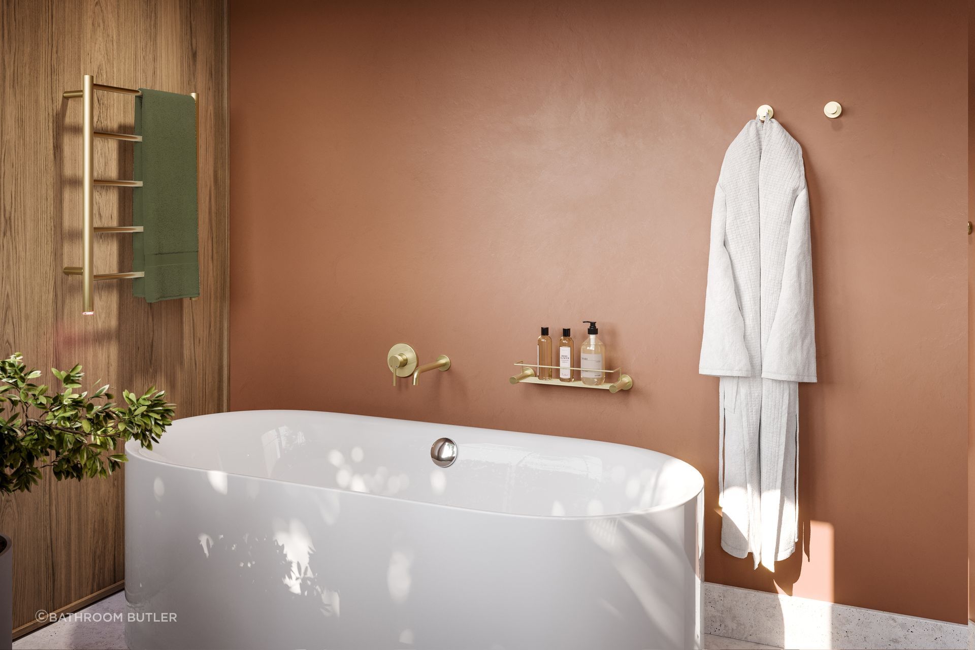 NATURAL 5 Bar 500mm Straight Heated Towel Rail with PTSelect Switch
By Bathroom Butler